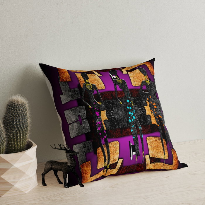 Aberto Design Cojín Multicolor 43 x 43 cm con Relleno de Silicona